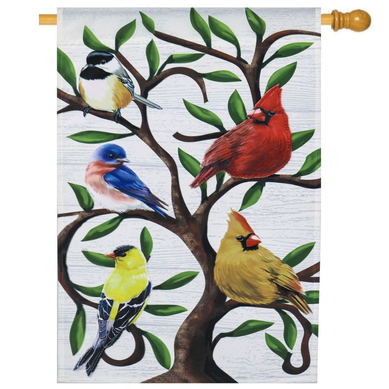 Songbirds Tree of Life House Flag